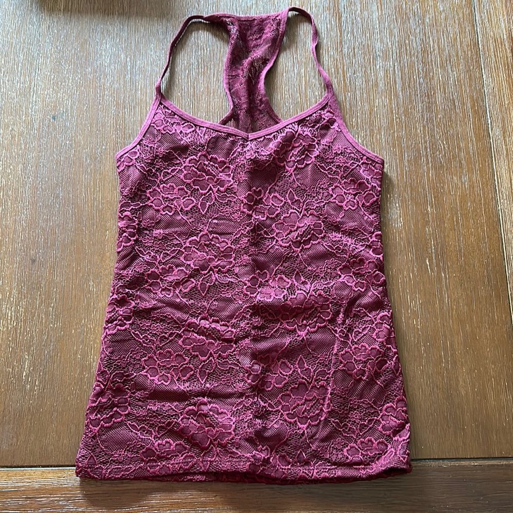 Abercrombie Kids Lace Racerback Tank Top